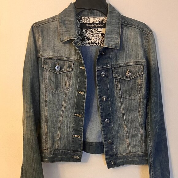 Jean Jacket Freestyle Revolution Women's Size Large - Picture 6 of 6